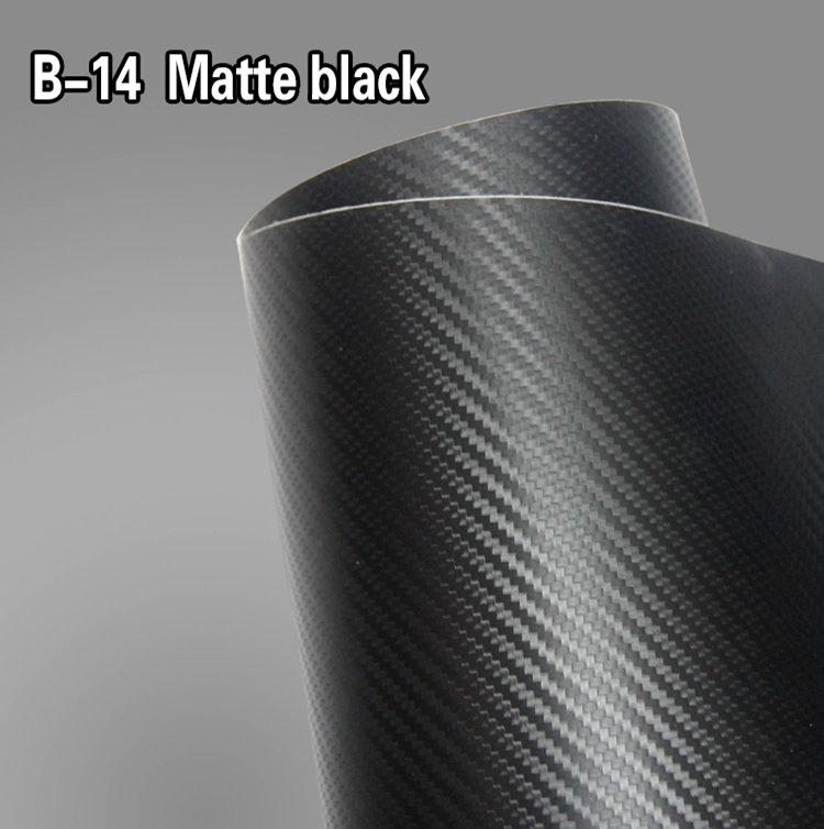 Matt Black Carbon Vynil B-14