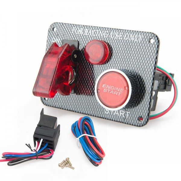 Racing Car Engine Start Push Button Ignition Switch Panel 