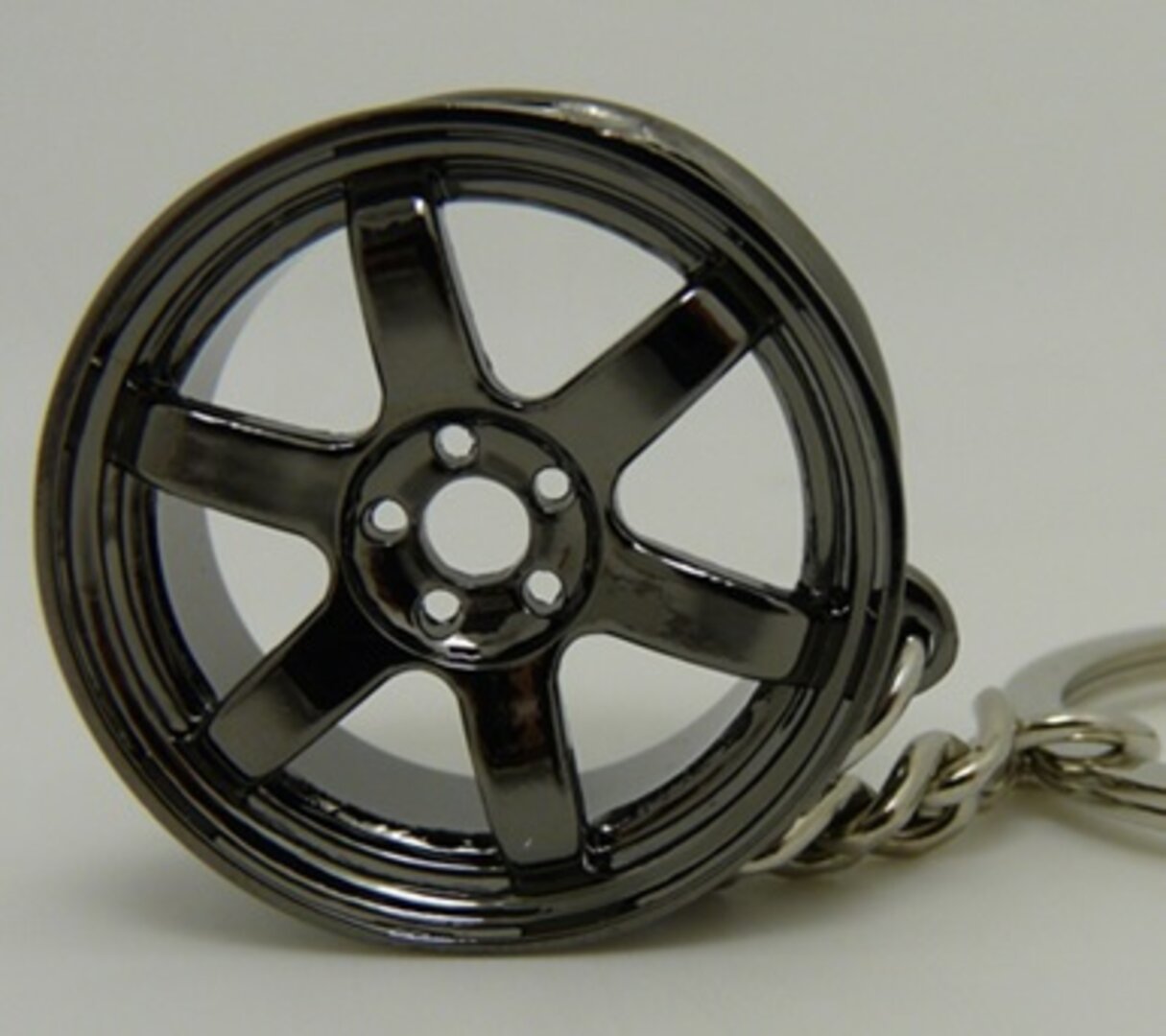 Key Ring Black Wheel